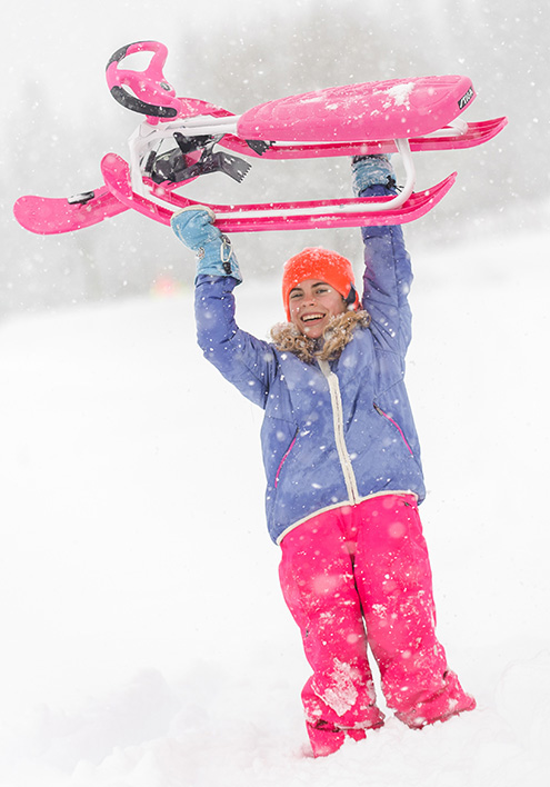 ����� ����� � ������� � ������ ��������� ����������� STIGA Snowracer Color Pink PRO