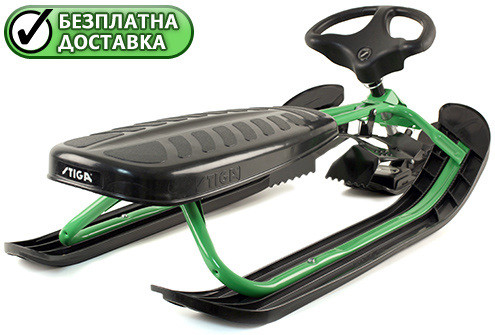 ����� ����� � ������� � ������ ��������� ����������� STIGA Snowracer FSR GT Green - ������ �����